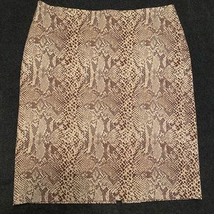 Doncaster snake print skirt